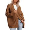 MOKBAY Cardigan Donna Invernale Lana Manica Lunga Cashmere Maglia Maglioncino Curvy Aperto Davanti Comoda Casual Autunno Maglieria Cardigan Lana Donna L