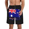 Generic Pantaloncini da Bagno Australia Australians Flag Costume Uomo Mare Casual Calzoncini da Beach Uomo Pantaloncini da Spiaggia per Vacanze Estive attività Sportive L