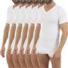 LACOTEX L C T Confezione risparmio da 6 pezzi - Maglietta intima termica da uomo L100V, a maniche corte e scollo a V. Taglia e colore.
