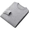 OWEIEYEU Maglione senza cuciture in 100% lana merino da uomo maglione girocollo maglione senza cuciture tinta unita maglione di base