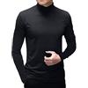 Ophestin Uomo Mezzo Dolcevita Camicia Manica Lunga Pullover Basic Progettato Sottogonna Collo Polo Stretch Slim Fit Maglioni Nero, XL