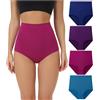 wirarpa Mutande Donna Cotone Vita Super Alta Slip Donna Mutantina Elastiche Culotte Piena Copertura Pacco da 4