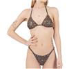 Okeo Bikini Donna, Costume Due Pezzi Donna, Imbottitura Estraibile, Laccetti Regolabili, 100% Foderato, Fantasie Estive (IT, Testo, S, Regular, Regular, Morelia)