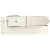 BELTINGER Cintura per bambini in morbida pelle bovina pieno fiore effetto vintage 3 cm | Cintura in pelle per ragazzi 30mm | Cintura stretta effetto usato | Mist 60cm