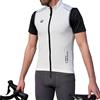 IMPALAPRO Gilet Antivento Ciclismo Uomo - Gilet Bici Uomo Leggero e Traspirante con Tasche e Dettagli Riflettenti (XL, Bianco)