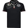 Geographical Norway Kalvin Men - Polo da Uomo con Stampa Classica, in Cotone, a Maniche Corte, Casual, con Colletto a Bottoni, Stile Classico