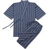 OWLONLINE Kimono giapponese da uomo Plus Size Pigiama a maniche corte Top e pantaloni da notte Pigiama Set Taglia XL-A2