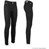 Horses, Pantaloni da Equitazione Donna Aurora, con Grip in Silicone sul Ginocchio Antiscivolo, Elasticizzati, per Gare e Allenamento, Nero ITA 44