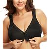 DotVol Donna Reggiseno con Chiusura Anteriore Reggiseno di Sostegno Posteriore per la correzione della Postura Reggiseno a Coppa Intera Senza Ferretto