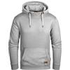 Grin&Bear Felpa con Cappuccio e Zip da Uomo GB494-GreyMelange-XXL