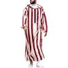 RUMAOZIA Abiti Islamici Uomo Kaftan Musulmano Abaya Uomo Tuniche Kandoura Vestito Arabo Medio Oriente Pantaloni con Cerniera Manica Lunga Vestito Islamico Abbigliamento da Preghiera per Uomini, O
