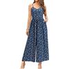 LAISHEN Tuta da donna Tute corte Pantaloni eleganti a gamba larga Complesso casual estivo da donna