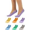 CALZITALY PACK 6-12 Paia Salvapiedi Unisex, Pedalini In Cotone, Fantasmini Scollati Uomo e Donna, Calzini Invisibili | 35-38, 39-42, 43-46 | Calzetteria Italiana (39-42, 6 Paia - Assortimento G)