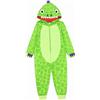 GladRags Pigiama intero in pile con cappuccio, motivo dinosauro, per bambini e bambine, colore verde, età 2-10 anni, Verde, 7-8 Years