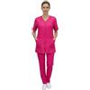 Peter's abiti da lavoro Divisa da lavoro donna,completa,sanitaria,infermiera,oss,ospedaliera,con zip,vari colori (XS, FUCHSIA)