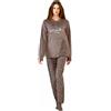 Infiore Pigiama Donna Pile Effetto Coral - Pigiama Donna Invernale Felpato e Morbido Pile (2868 Laz, XL)