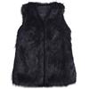 generisch Gilet in pelliccia sintetica da donna, caldo, con cappuccio, senza maniche, invernale, giacca in pelliccia sintetica, giacca in pelliccia sintetica, giacca in pelliccia sintetica con cappuccio, giacca
