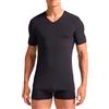 o-day Liabel 2 Maglie Termiche Uomo 100% Caldo Cotone Interlock - Maglia Intima in Thermocotton Soffice e Vaporosa - Bianche o Nere S-XXL (M, Nero - Scollo a V)