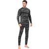 UNIQUEBELLA Tuta Sci Termica Intimo Termico Manica Lunga Maglietta Termica + Pantaloni Lunghi Termici, Sport Invernali, Set Termico Uomo