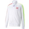 PUMA Iconic T7 - Giacca sportiva da uomo, Puma White Spectra, M