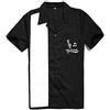Candow Look Vintage Men's Embroidery Shirts Black&White Rock n Roll (IT, Testo, XL, Regular, Regular, Black+White Rock n Roll)