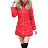 MJGkhiy Piumino Donna Invernale Lungo Cappotto Elegante Giubbotto Taglie Forti Caldo Parka Antivento Piumini Imbottita Abbigliamento Invernali Curvy Giacca Pile con Zip Cappuccio Cappotti