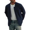 shownicer Cappotto Invernale da Uomo in Lana Caldo Manica Lunga Trenchcoat Corto Coat Tinta Unita Casual Cappotto Parka Giacca Collo Bavero Outerwear Autunno Inverno A Blu Scuro L