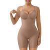 SHAPERX SHAERX Body Contenitivo Modellante Donna Senza Cuciture Intimo Invisibile Shapewear con Controllo della Pancia e Coppe Estraibili, UK-SZ5468-Sienna-4XL
