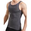 HANERDUN Canotta Contenitiva Uomo Canottiera Compressione Modellante Maglietta Intimo Maglia Pancia Piatta Traspirante Senza Maniche Sportivo Biancheria Intima
