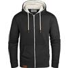 Grin&Bear Felpa con Cappuccio e Zip da Uomo GB490-Black-XL