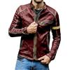 VEMOW Giacca di Pelle Biker Vintage Cafe Racer - Design distrutta retrò, Giacca Moto Uomo, Ideale per Casual e all'aperto
