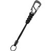 KeyUnity KC04 Portachiavi con cordino da paracadute, cordino intrecciato con anello portachiavi e perline in acciaio inox, moschettone multiuso per appendere borracce, borsa per fotocamera, Fox Point
