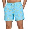 FREDRM Mens Swim Trunks Quick Dry Boardshorts with Mesh Lining Above Knee Swimwear Bathing Suits
