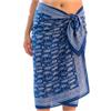 Mandala Life ART Pareo Blu da Donna - Motivo a Pesci, Copricostume, Pareo da Spiaggia, arazzo/Decorazione da Parete, Cotone Liscio e setoso