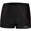 Aqua Speed Harry Costume da Bagno Corto Elastico para Uomo | Calzoncini da Bagno | UV-Protection | 10. 16 / Nero Rosso | Taglia: M