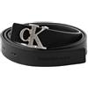 Calvin Klein CKJ Monogram Mono Hardware Belt 25MM W80 Black