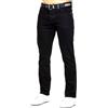 989Zé ENZO Jeans Uomo Pantaloni Casual Cotone Regular Fit con Cintura EZ384 Nero 38W / 30L