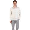 Marenza Giacca Uomo Misto Cashmere Cardigan Bottoni Made in Italy Maglione Seta Pullover Manica lunga Lana Merino Cachemire Maglioncino Beige Blu Grigio Maglia Regalo Abbigliamento Inverno (L, Beige Chiaro)
