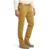 MEYER Pantaloni da Uomo Chicago Cotone - Senape - Chino in Super Stretch microstruttura