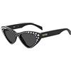MOSCHINO Occhiali da sole MOS006/S/STR BLACK/DARK GREY 52/18/140 donna