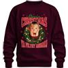Printera Felpa con scritta Merry Christmas Ya Filthy Animal | Kevin McCallister, Home Alone, solo a casa, Natale, film di Natale, Ugly Sweater, film cult, periodo dell'Avvento