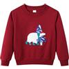 Dinopjs Maglione da ragazzo, felpa calda da ragazzo, classico cartone animato, trattore, dinosauro, drago volante, cavaliere, arcobaleno, orso polare, magliette sportive in cotone per bambini 2-9 anni