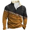 Générique Felpa da uomo senza cappuccio a manica lunga maglione Patchwork Felpa sportiva Hip Hop Maglione Outdoor Abbigliamento Felpa Uomo senza Cappuccio Casual Slim Fit A Buon Mercato alla Moda
