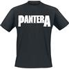 Pantera Logo Uomo T-Shirt Nero M 100% Cotone Regular