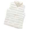 HAXNOHEY Gilet Piumino Donna Leggero Imbottito Giubbotto Smanicato Trapuntato Giubbino Giacchetto Giacca Invernale Piumini Senza Maniche Donna Bianco XL
