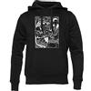 Hopestly Twin Peaks Cafe Felpa con Cappuccio Unisex Uomo Donna Nero Manica Lunga Hoodie Men's Women's Black