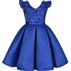 BUNNY LULU Filles Robe inclinée épaule Demoiselle d'honneur des Enfants Bal