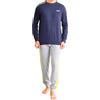 Pyrex Pigiama Uomo Cotone Leggero Lungo Primaverile M-XXL (IT, Testo, XXL, Regular, Regular, Modello 1)