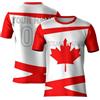 tiansiaben Custom Canada Football Jersey,Uomini Donne Bambini Fan Soccer T-Shirt,Bianco Rosso Maple Leaf Team Jersey,Calcio Trainning Tee, rosso bianco, M