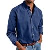 Neteson Camicia Uomo Manica Lunga Camicie Casual Elegante con Bottoni